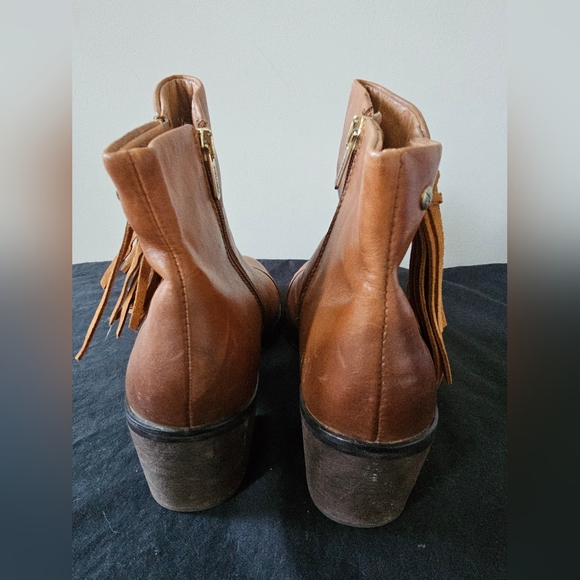 PIKOLINOS High End Leather Tassel Ankle Boots, Side Zip - Picture 7 of 11